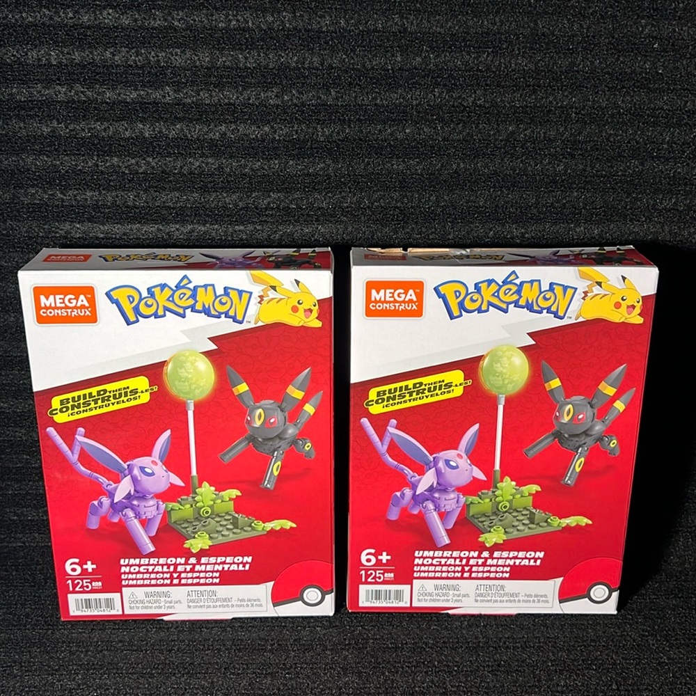 MEGA Construx Pokemon Buildable Figures 2-Pack (UMBREON, ESPEON) BRAND NEW!